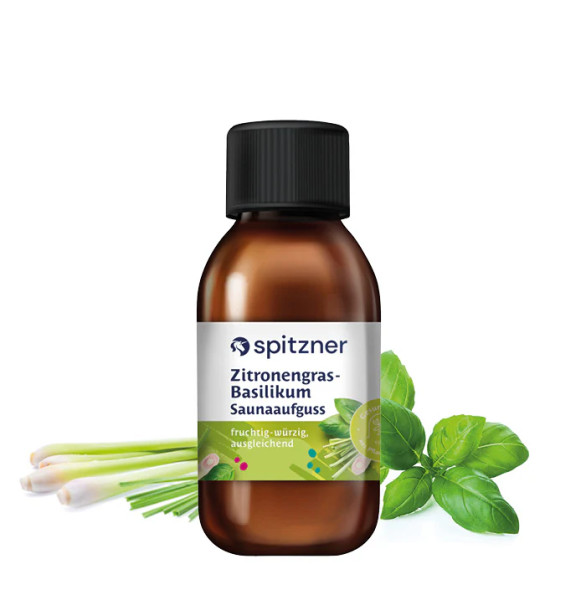 Saunaaufguss Zitronengras-Basilikum